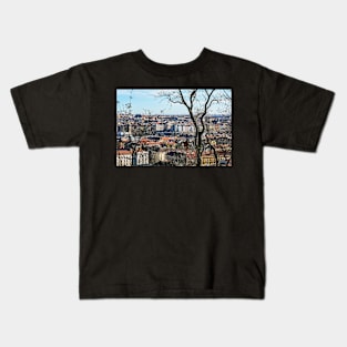 Aerial view of Prague Kids T-Shirt